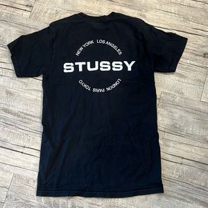 BLACK STUSSY TEE